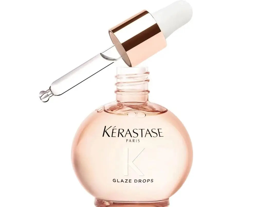 Kerastase Gloss Absolu Glaze Drops High-Gloss Lightweight Oil 45mL, Original Hair Serum for Women/Men, Hair Care Treatme