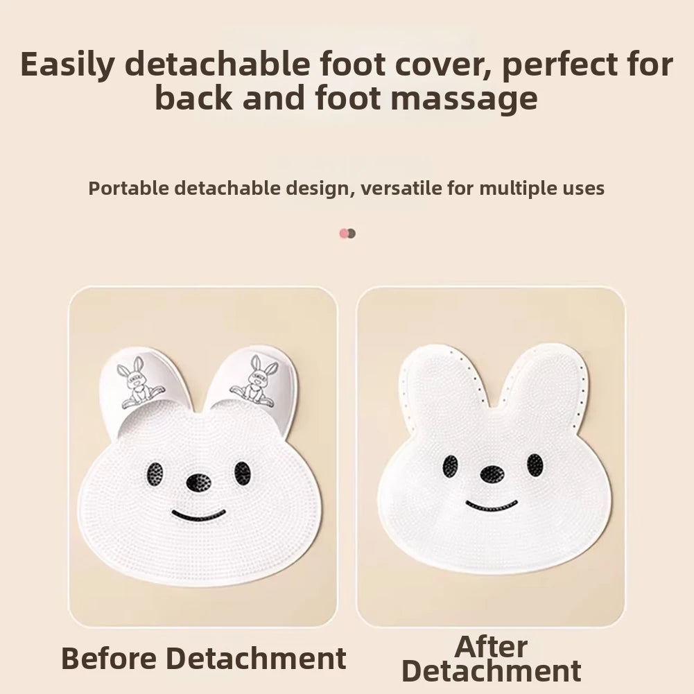Non-Slip Silicone Foot Scrubber Mat — Hands-Free Bath Massager