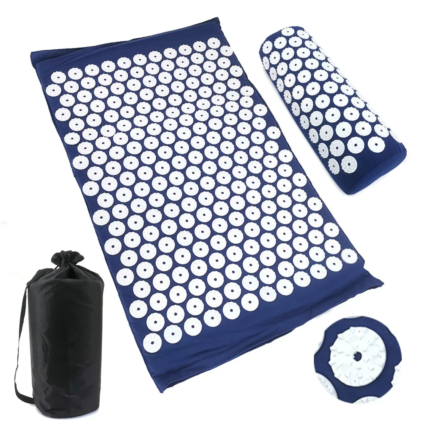 Acupressure Spike Mat & Pillow Set — Natural Pain Relief & Stress Release