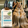 Rosemary Castor Hair Care Oil Multi Botanical Formula Biotin Keratin Nourishing Scalp Strengthening Daily Hair Treatment Oil