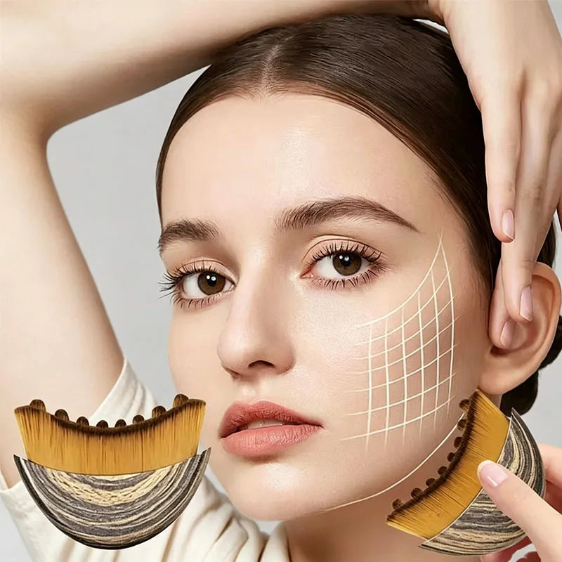 Lymphatic Drainage Sculpting Face Contour Brush