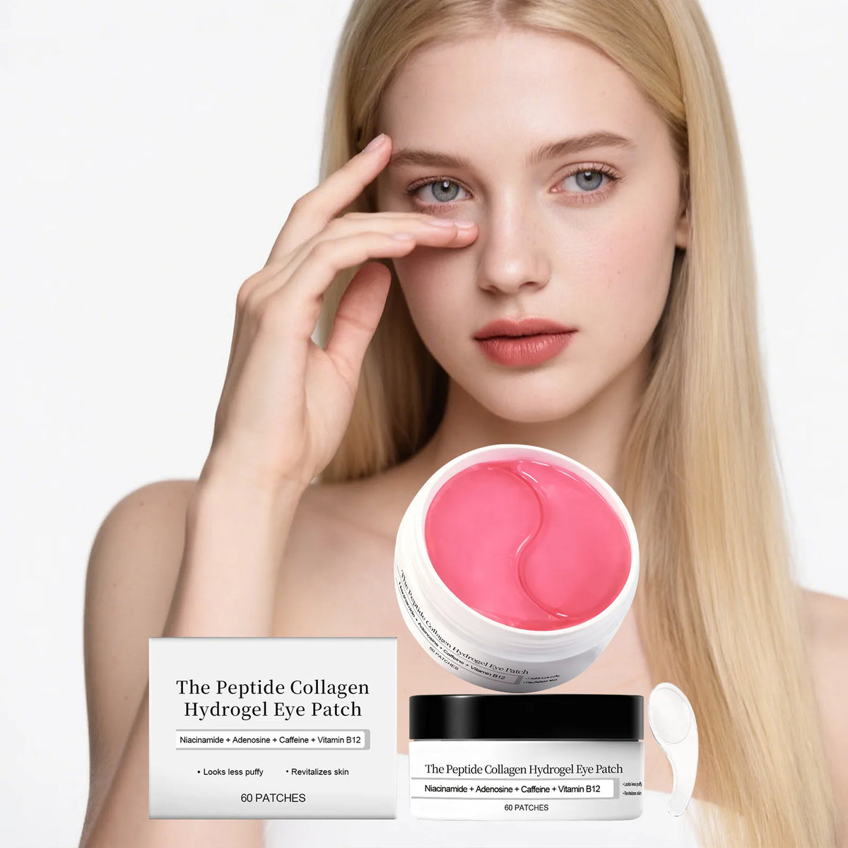 Collagen Hydrogel Eye Patch Nicotinamide Eye Mask Anti Dark Circles Eye Bags Moisturizing Firming Eye Patches Skin Care Products