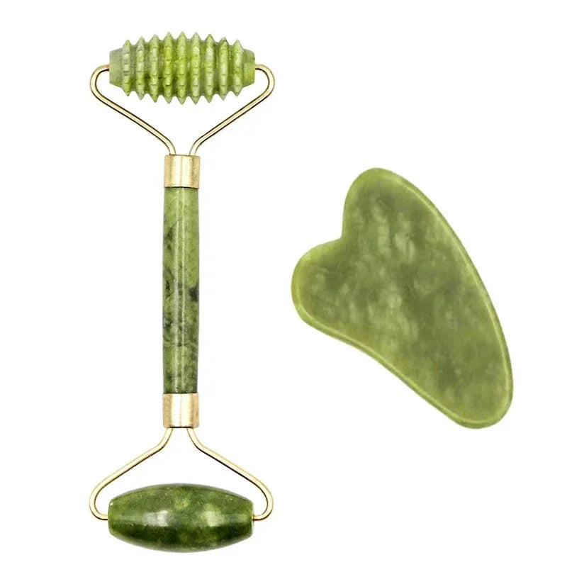 RoseGlow Gua Sha & Roller Set