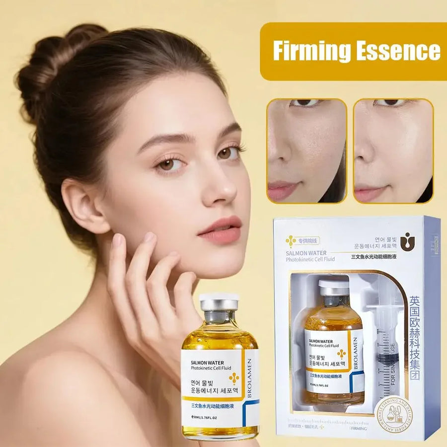Skin Rejuvenation Essence Korean Salmon Serum Kojic Acid Face Serum Niacinamide Hyaluronic Acid Serum