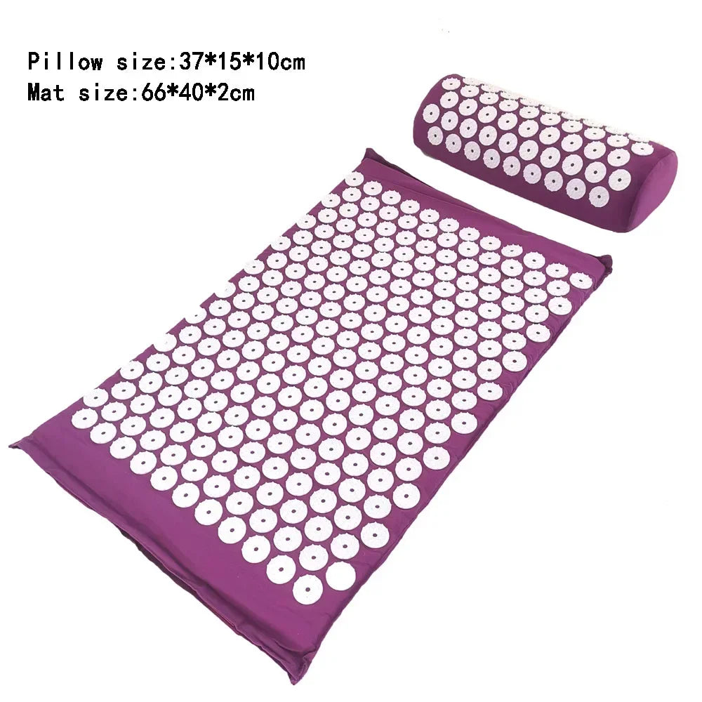 Acupressure Spike Mat & Pillow Set — Natural Pain Relief & Stress Release