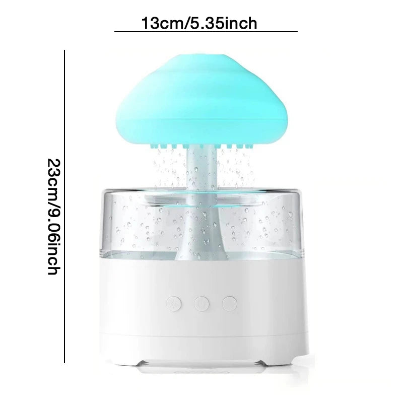 Mushroom Cloud Rain Humidifier — Colour-Changing Night Light