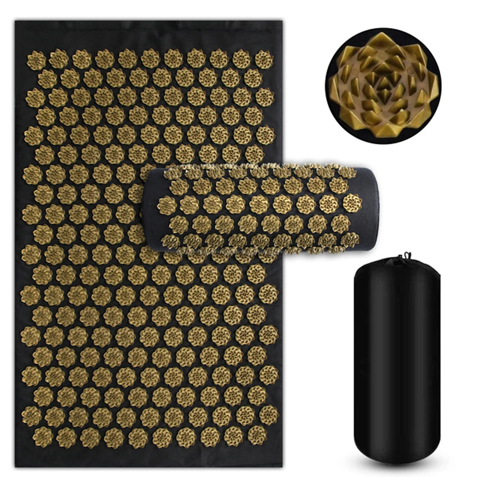 3-Piece Acupressure Mat, Pillow & Foot Massager Set