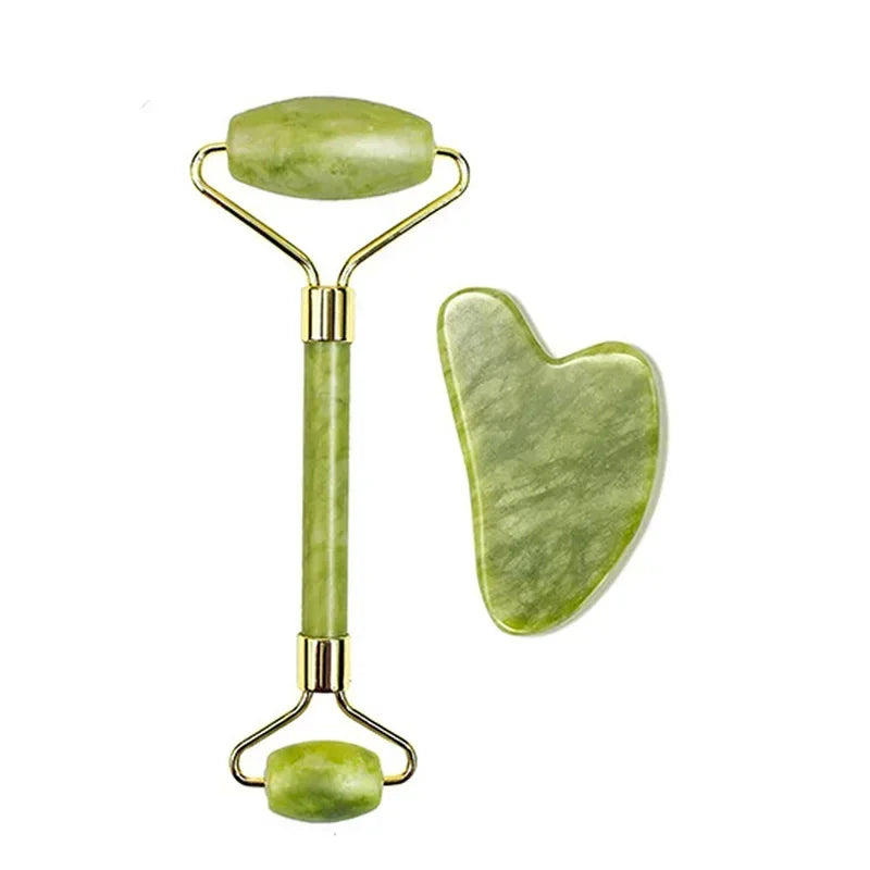 RoseGlow Gua Sha & Roller Set
