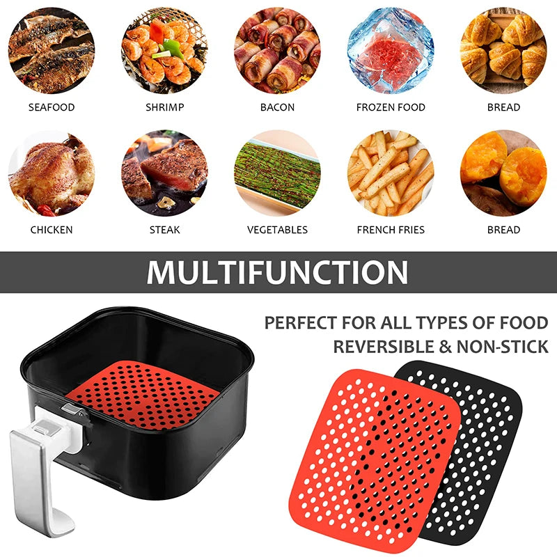 CrispMat Reusable Air Fryer Liners (Set)