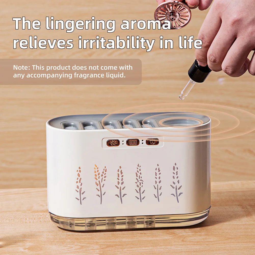 7-Colour LED Aroma Diffuser & Humidifier — Music Sync Night Light