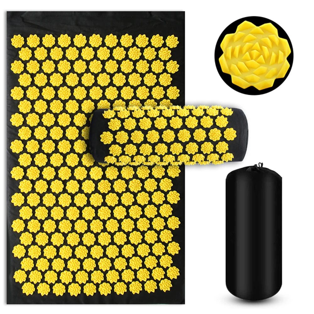 3-Piece Acupressure Mat, Pillow & Foot Massager Set