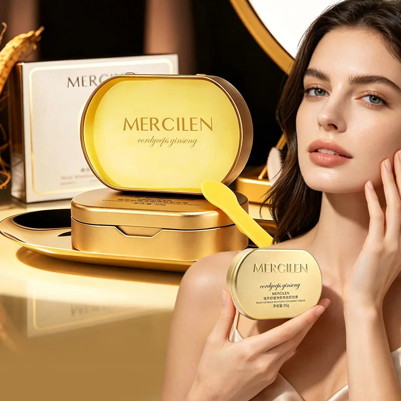 Mercilen Plant Extract Soothing Cleansing and Nourishing Makeup Remover Balm 85g, Contains Plant-Based Squalane, Deeply Cleanses Dirt, Effec