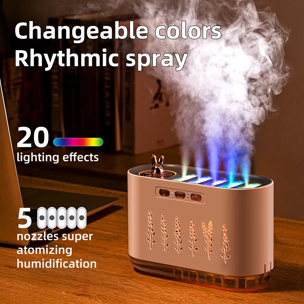 7-Colour LED Aroma Diffuser & Humidifier — Music Sync Night Light