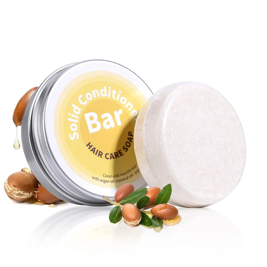Plant Essential Oil Hair Conditioner Soap Rich in Argan Oil Coconut Oil Jojoba Oil Deep Hair Care Soap Used with Shampoo Soap