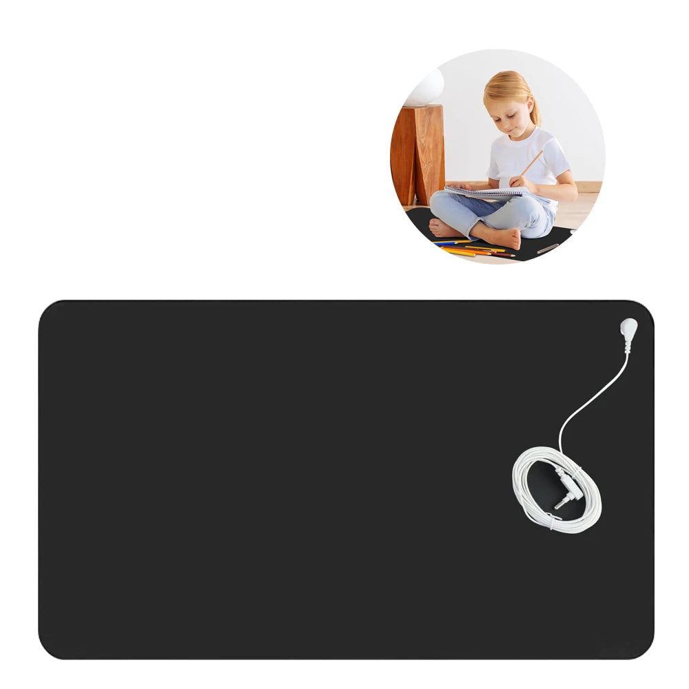 40X60CM Grounding Mat With Grounding Cord for Sleep Energy Improve Health Pain Relief Wellness Relaxation Therapy Antistatic
