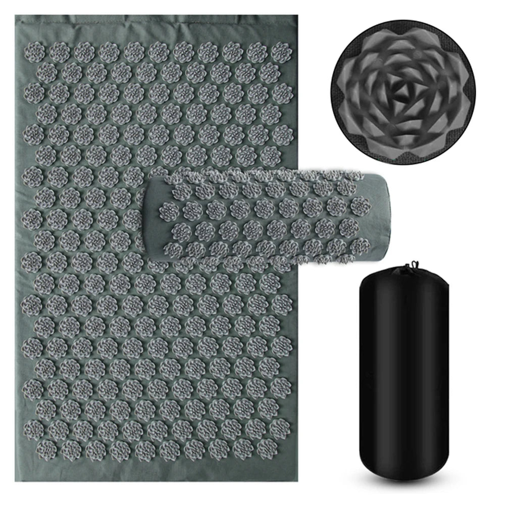 3-Piece Acupressure Mat, Pillow & Foot Massager Set