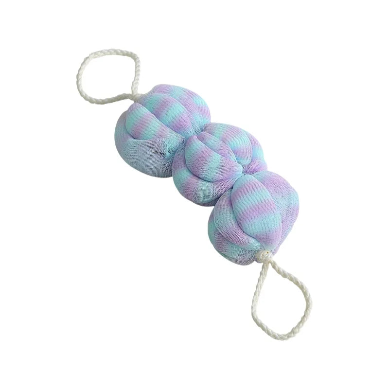 Body Scrubbing Exfoliator & Bath Loofah Ball Set