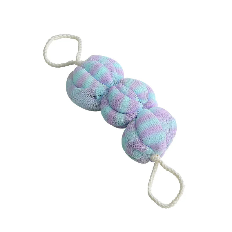 Body Scrubbing Exfoliator & Bath Loofah Ball Set