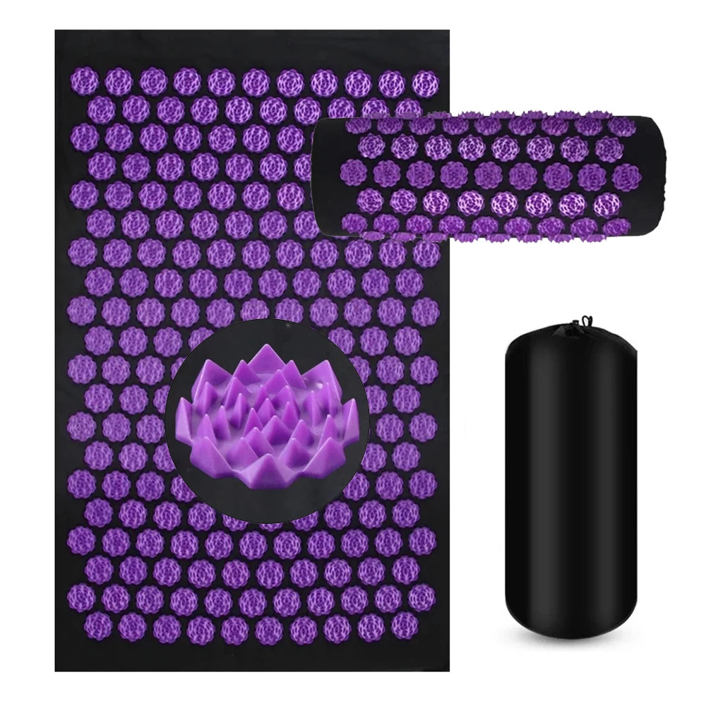 3-Piece Acupressure Mat, Pillow & Foot Massager Set