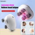 Electric Scalp Head Massager Kneading Vibrating Device Red Light Health Care Shoulder Neck Leg Arm Deep Tissue Pet 〔DD329〕