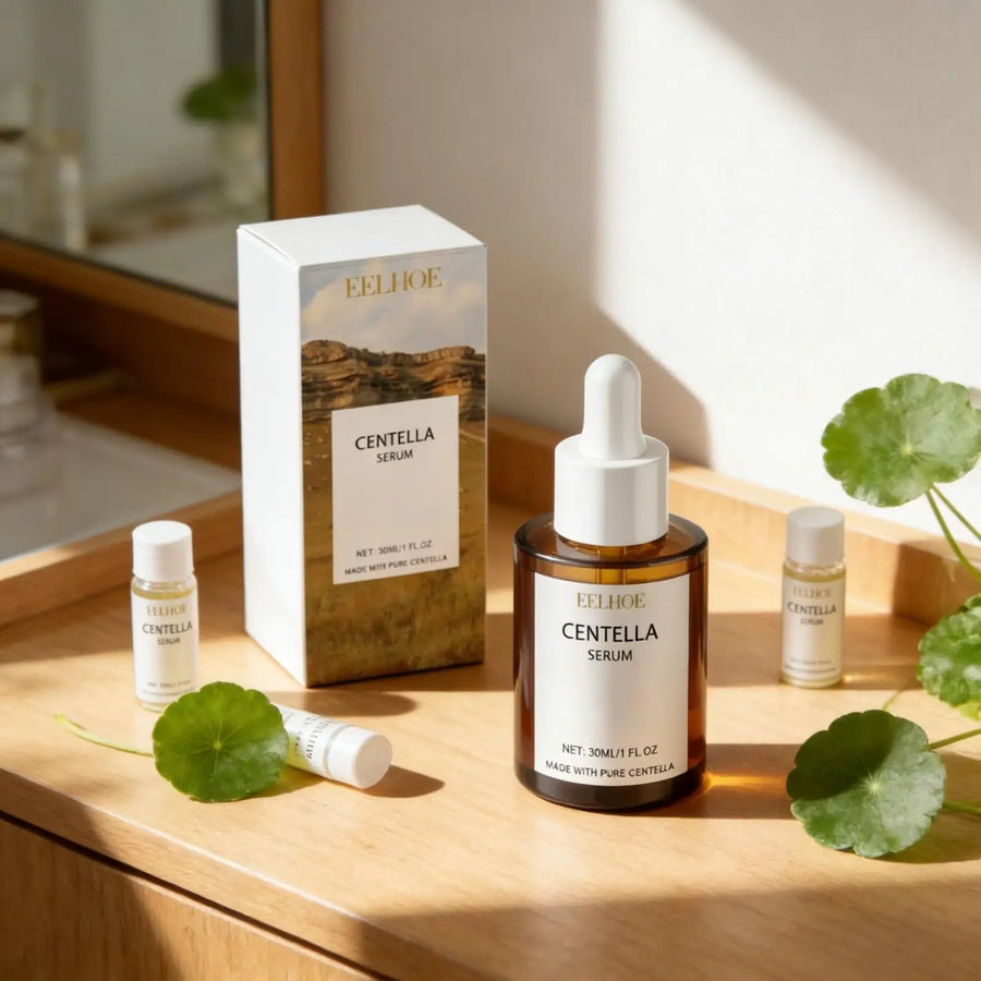 EELHOE Centella Facial Serum Pore Shrinking Soothing Moisturizing Skin Barrier Repair Care Hyaluronic Acid Face Serum Ampoule